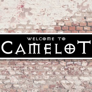 Welcome to Camelot 6"x24" Aluminum Sign