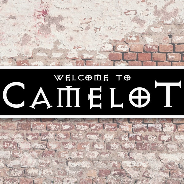 Welcome to Camelot 6"x24" Aluminum Sign