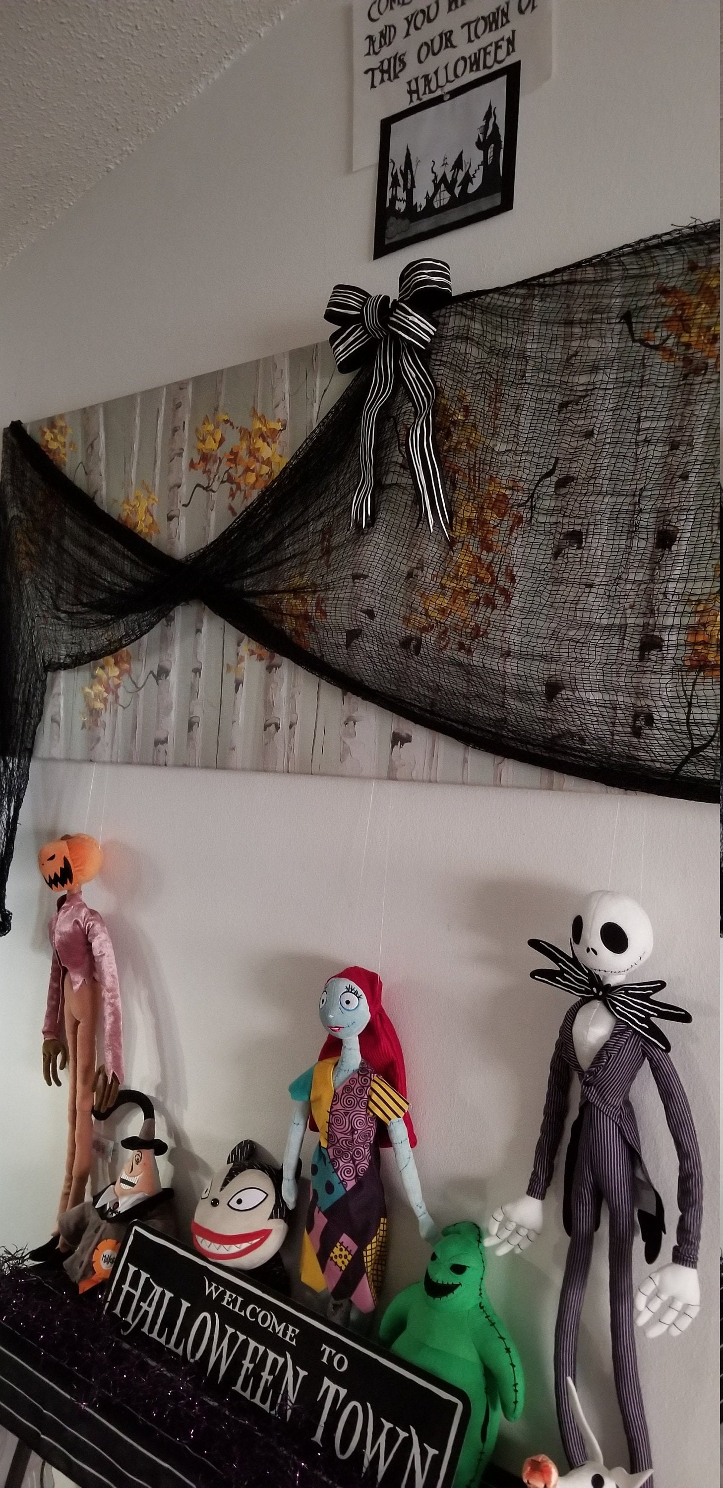 to Halloween Town Sign Nightmare Before Christmas Etsy