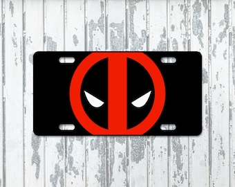 Deadpool Custom Car License Plate Vanity Novelty Car Tag