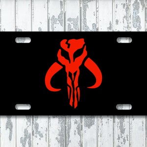 Boba Fett Mythosaur Custom License Plate image 1