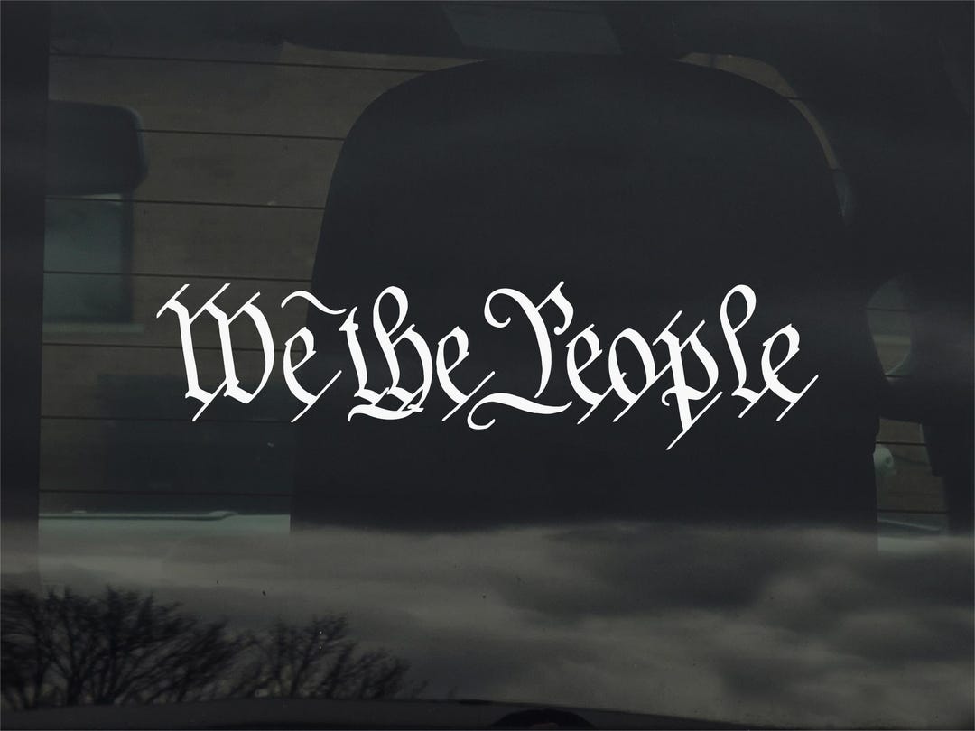 We the People United States Constitution Vinyl Sticker Decal for Car ...