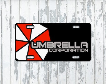 Umbrella Corporation License Plate Novelty Vanity Plate