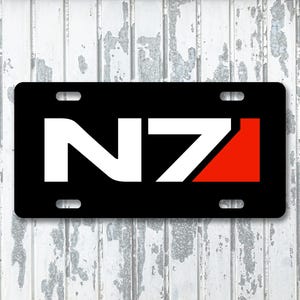 Mass Effect N7 Custom License Plate Car Tag Vanity Novelty Plate
