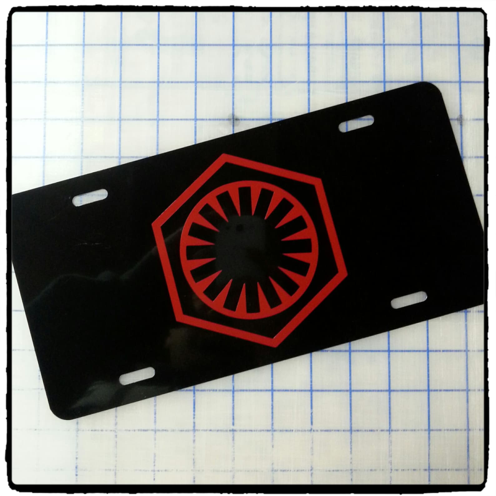 Star Wars First Order Custom License Plate Etsy