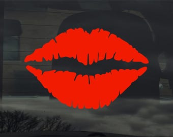 Kiss Lips Vinyl Sticker Decal for Car Window Laptop & More