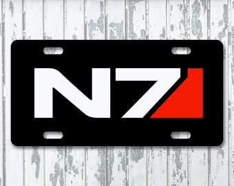 Mass Effect - N7 Custom License Plate