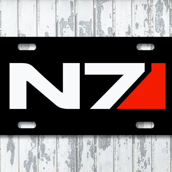 Mass Effect - N7 Custom License Plate