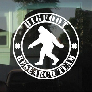 Bigfoot Research Team 8 Inch Custom Vinyl Sticker / Decal