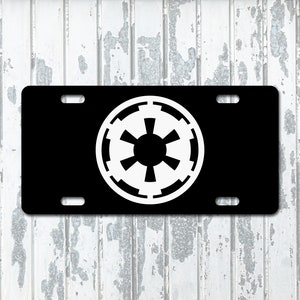 Star Wars Imperial Crest Empire Cog License Plate Novelty Vanity Plate Car Tag