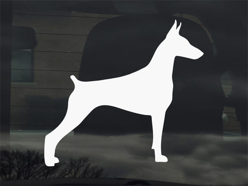 Doberman Custom Vinyl Sticker Decal Dog Lover Decor Gift image 1