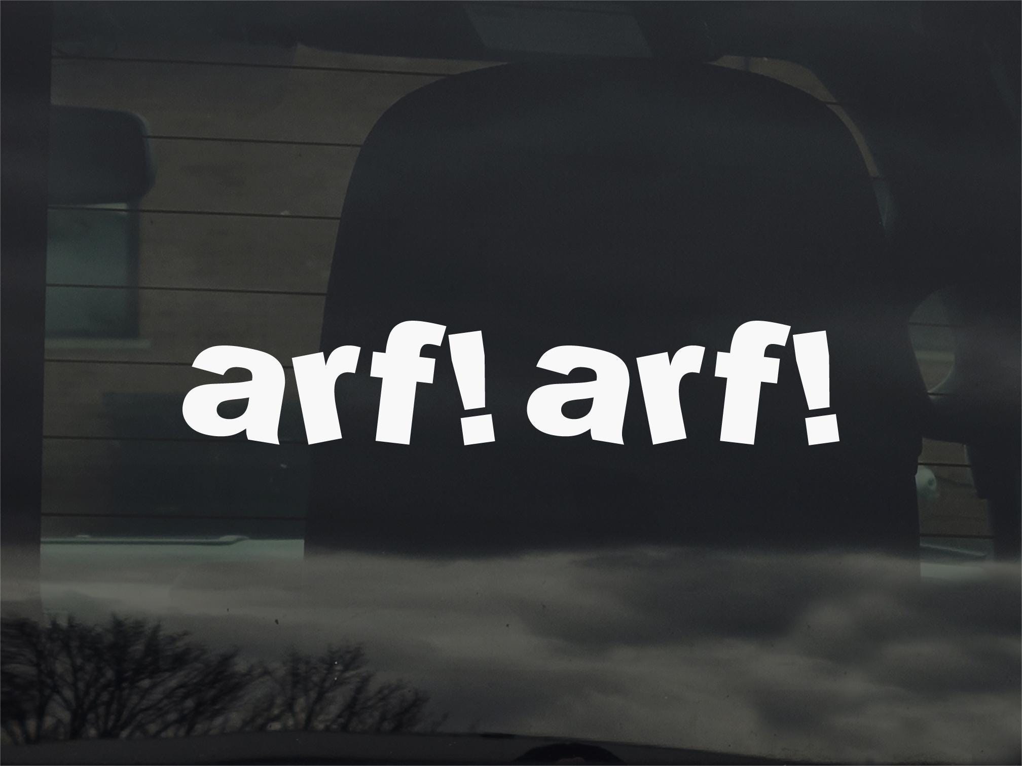 Arf Arf Music Vocals Vinyl Sticker Decal for Car Window Laptop & More ...