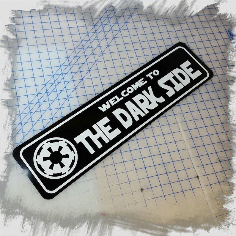 to the Dark Side 6 X 24 Custom Aluminum Etsy