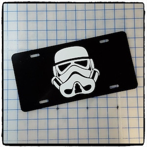 Star Wars Stormtrooper Helmet Custom License Plate Car Truck Auto Tag Vanity Novelty Plate