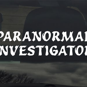 Naklejka winylowa na zamówienie Paranormal Investigator Ghost Hunter Haunted Demon