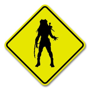 Predator Yellow Aluminum Sign