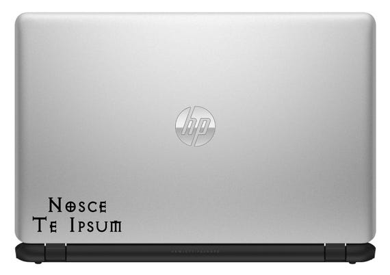 Adesivo In Vinile "Nosce Te Ipsum Latin Know Thy Self" Per Finestrini Auto, Laptop E Altro Ancora - Italia - Foto 3