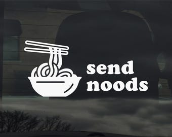 Stuur noedels vinyl sticker sticker grappige autoruit laptop & meer noedels ramen