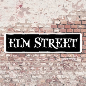 Elm Street 6&quot; x 24&quot; Metal Sign Horror Gift Decor