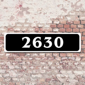 Custom Street Address Number Aluminum Sign Plaque Personalized House Number Sign