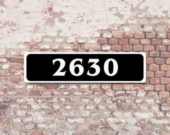 Custom Street Address Number Aluminum Sign Plaque Personalized House Number Sign