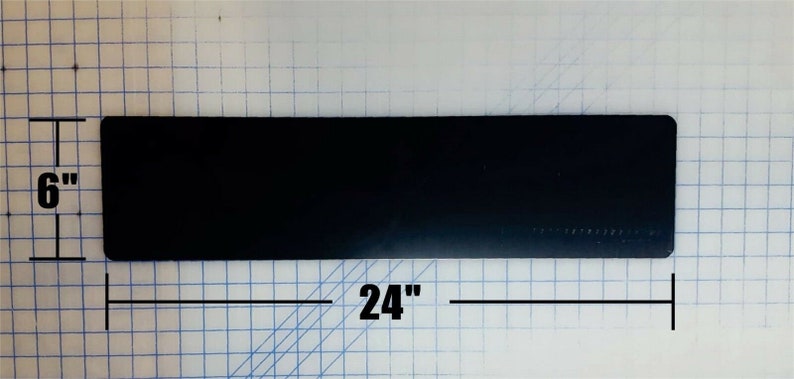 May include: A black rectangular mouse pad measuring 24 inches by 6 inches.