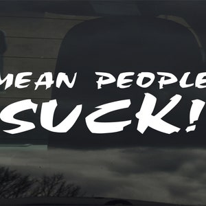 La gente malvada chupa pegatina de vinilo personalizada / calcomanía Divertida ventana de la computadora del camión del automóvil