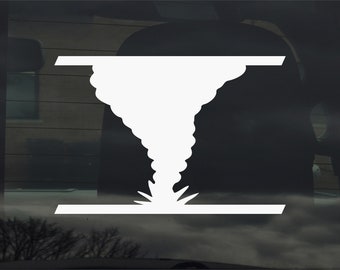 Storm Chaser vinyldekal för bilfönster, laptop och mer, hårt väder, orkan, tornado, åskväder