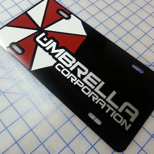 Umbrella Corporation Custom License Plate