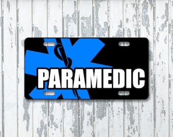 Paramedic Custom License Plate Car Tag Vanity Novelty Plate