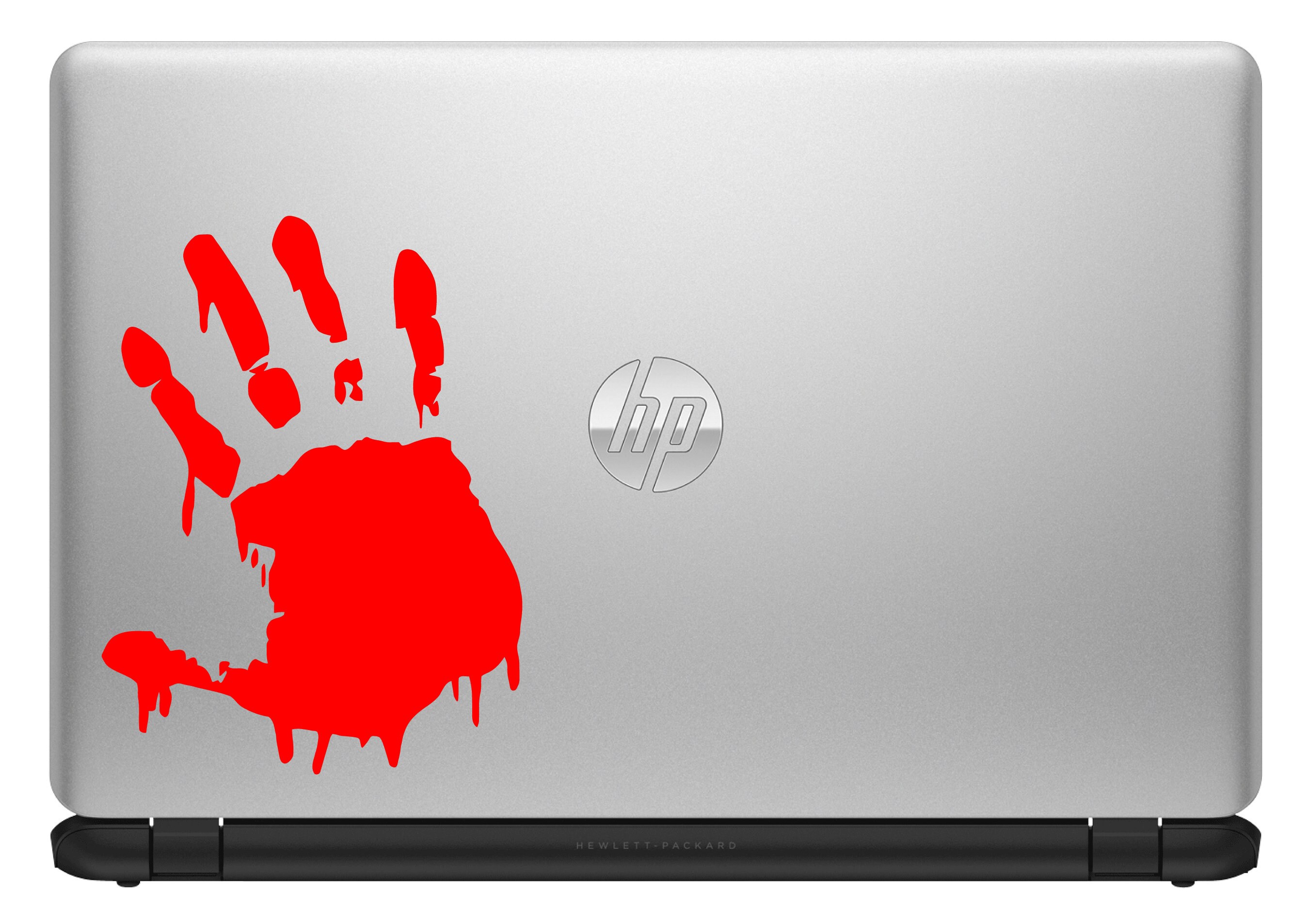 Bloody Hand Print Custom Vinyl Sticker / Decal - Horror Zombie Video ...