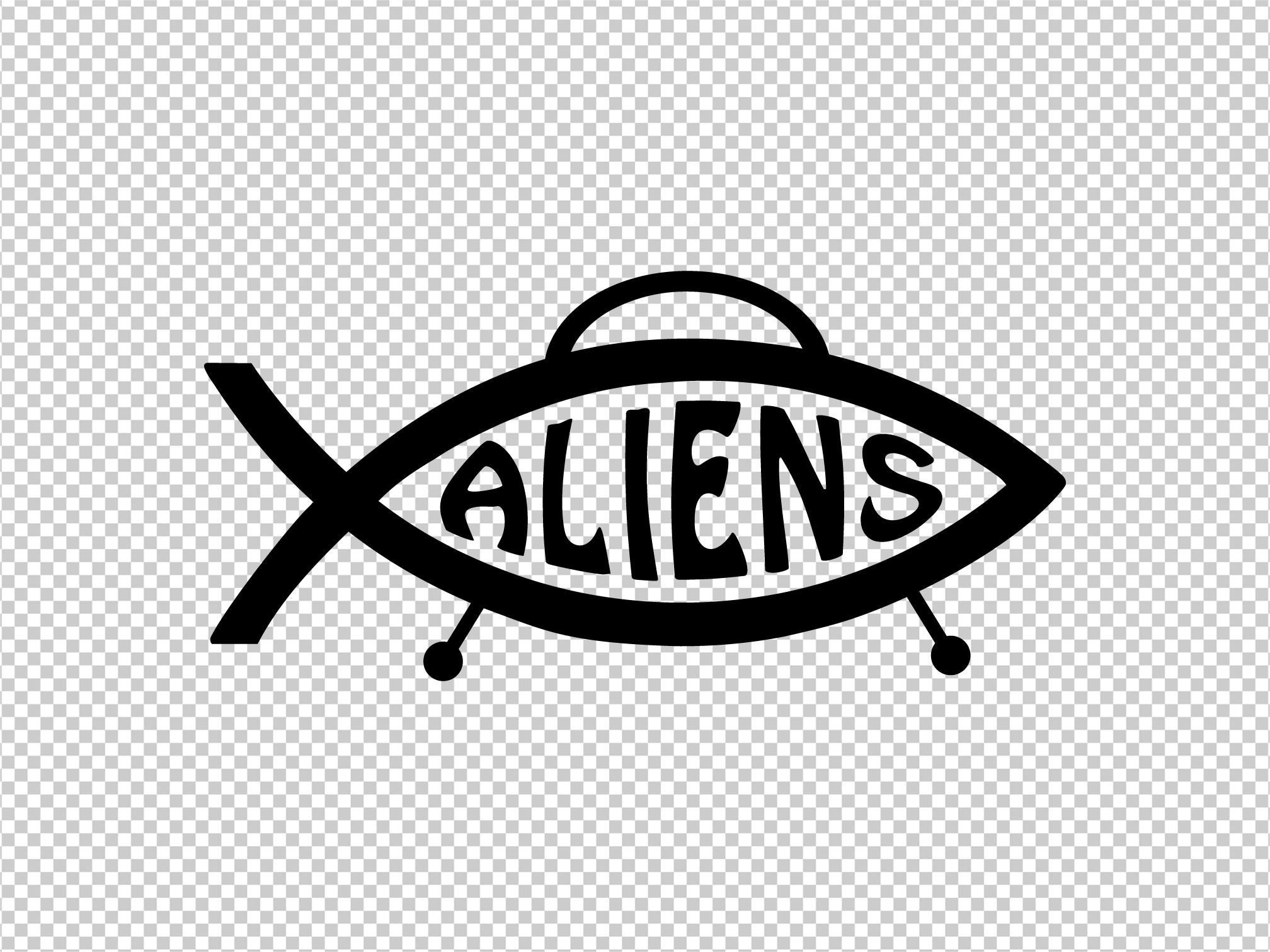 Aliens Fish Vinyl Sticker Decal for Car Window Laptop & More - Etsy