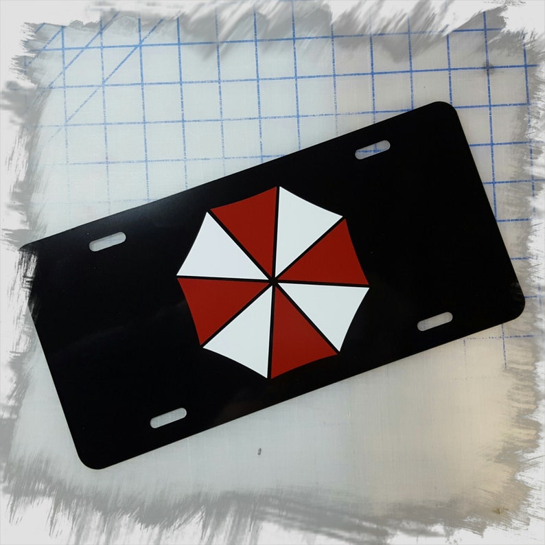 Umbrella Corporation Logo Custom License Plate Etsy