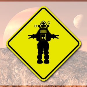 Robby the Robot Metal Sign Forbidden Planet