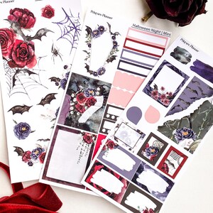 Halloween Night Mini Sticker Kit for Planners and Journals