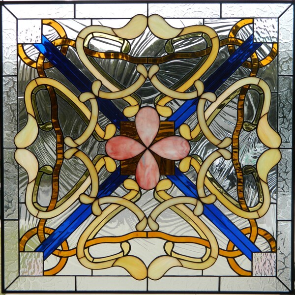 ART NOUVEAU PANEL Stained Glass