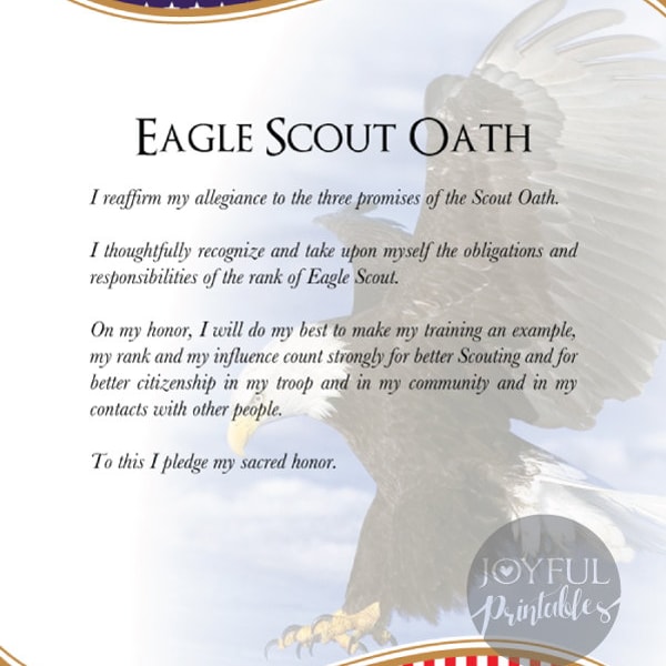 Eagle Scout Court of Honor Posters (printable 16" x 20" JPG files)