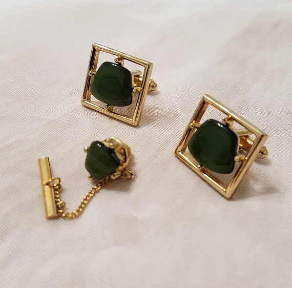 Lovely Vintage SARAH COVENTRY Cufflinks and Tie T… - image 1