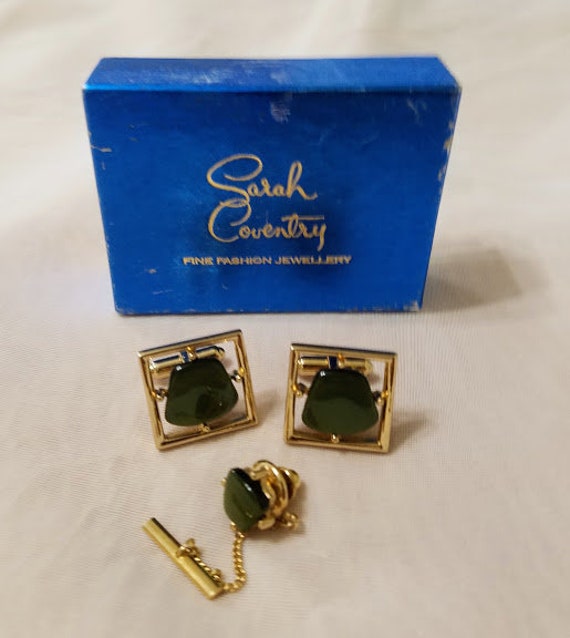 Lovely Vintage SARAH COVENTRY Cufflinks and Tie T… - image 5