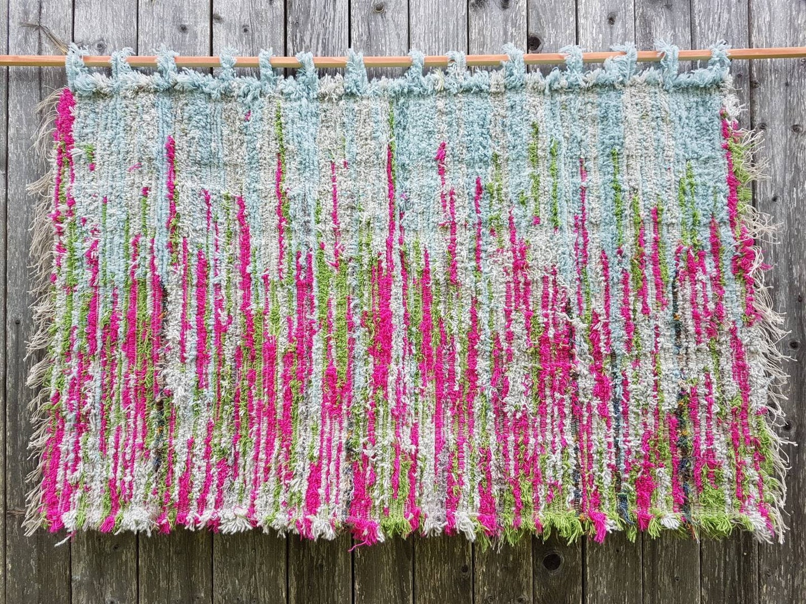 Textile Art Wool Woven Wall Hanging Tapestry Wall Hanging Etsy