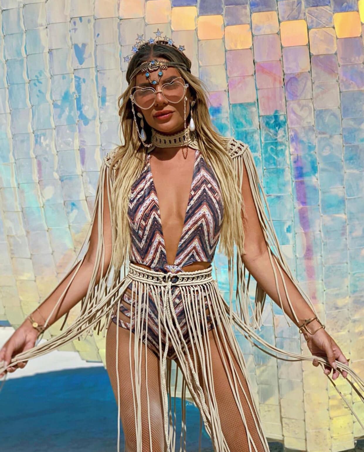 Festival Fringe Skirt Plus Size Burning Man Clothing Boho