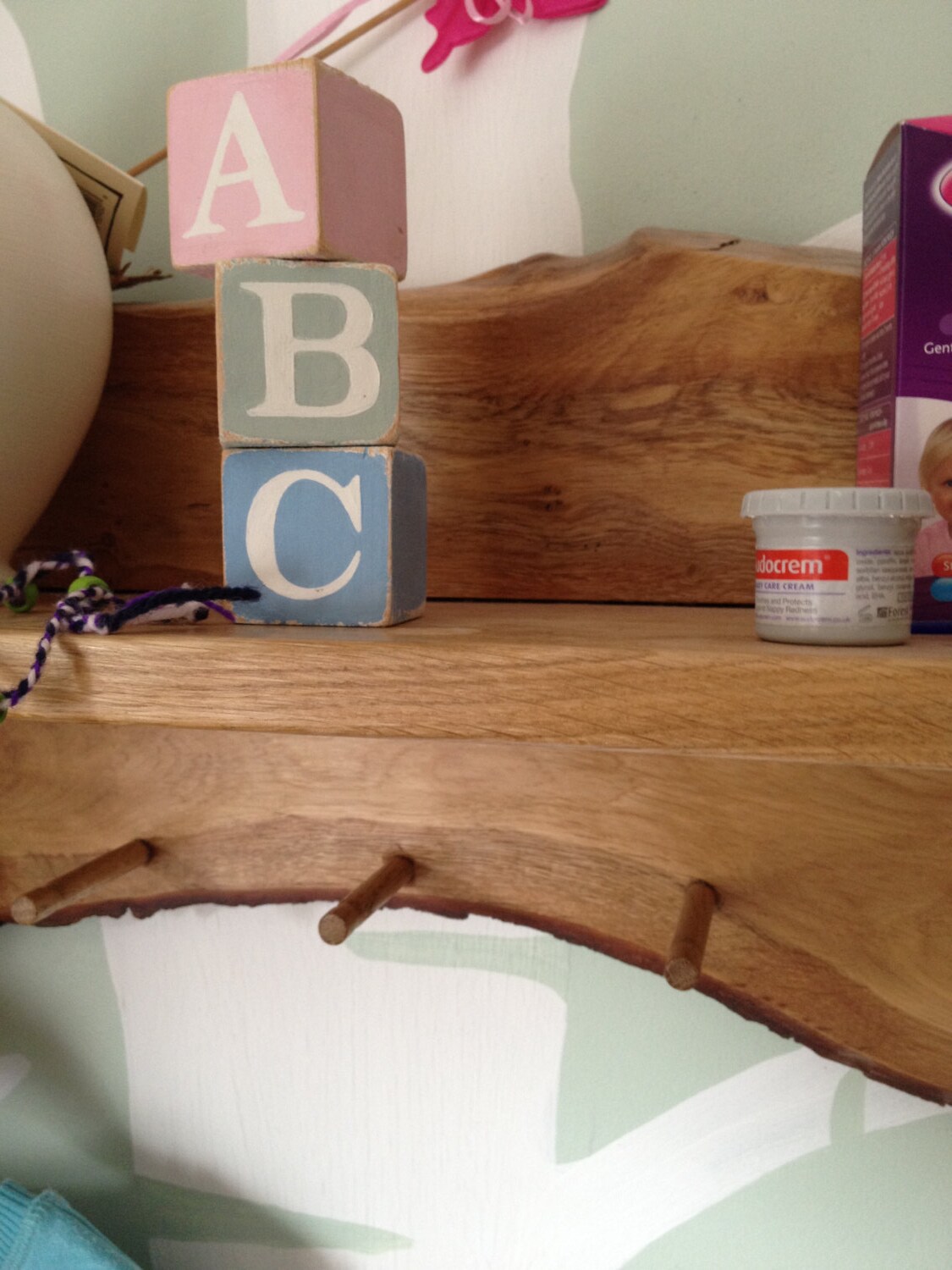 Photo inspiration: Fresh Look at Nursery Shelving Unit Solid Hardwood