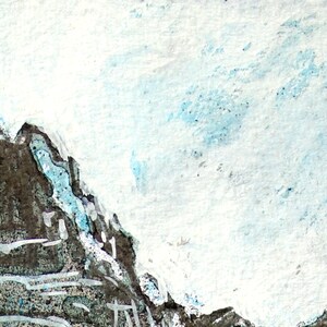 Waterpipe Gully Original Watercolour Painting Mountain Landscape Isle of Skye Fine Art ElizabethAFox image 6