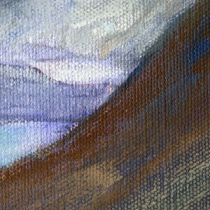 CUILLIN RIDGE SNOW Contemporary Art Fine Art Painting Isle of Skye Scotland Pastel Painting ElizabethAFox image 7