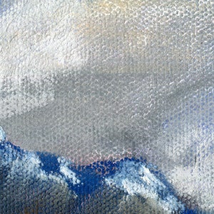 CUILLIN RIDGE SNOW Contemporary Art Fine Art Painting Isle of Skye Scotland Pastel Painting ElizabethAFox image 4