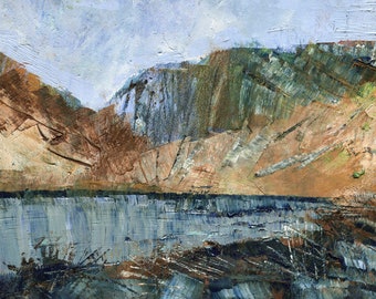 Landscape Oil Painting, Dark Tarn, Original Oil Painting,  Landscape Painting, Lake District,, Fine Art, 42 x 29 cm