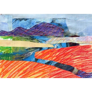 Fiume islandese, collage dipinto
