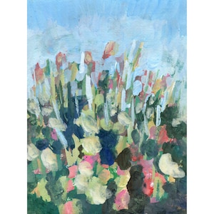 Summer Garden Flowers 2,  Fine Art. Original Landscape, Watercolour Painting