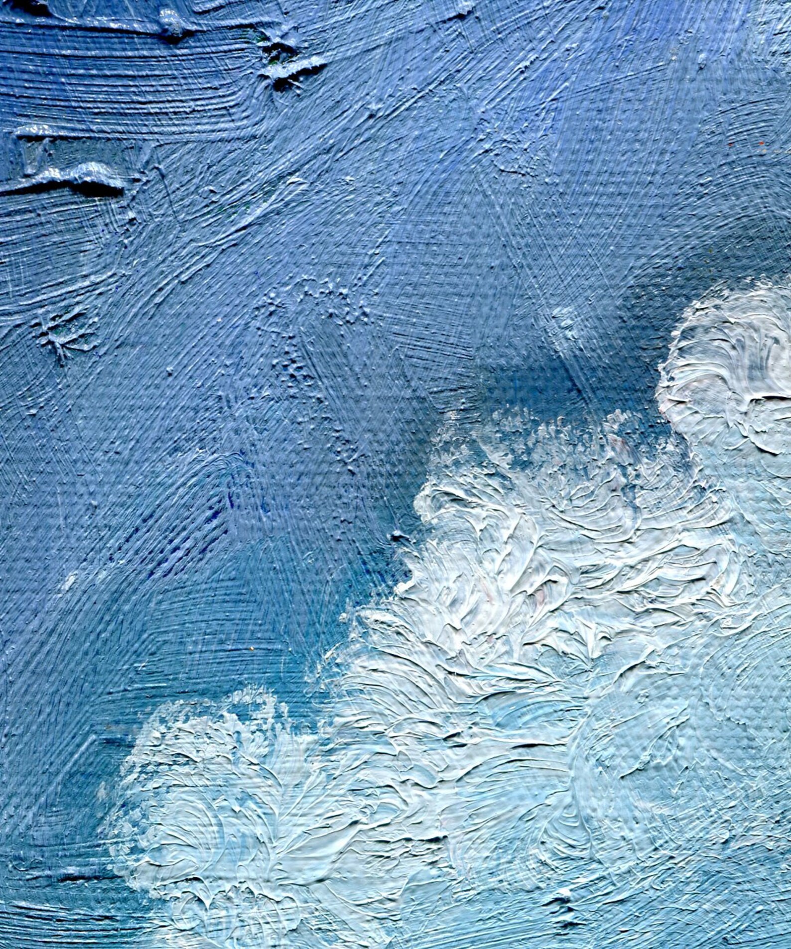 Cumulus Clouds Landscape Oil Original Oil Painting Fine Etsy