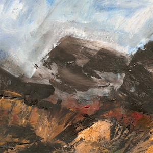 Landscape Oil Painting, Glen, Original Oil Painting,  Landscape Painting, Scottish Highlands, Fine Art, ElizabethAFox